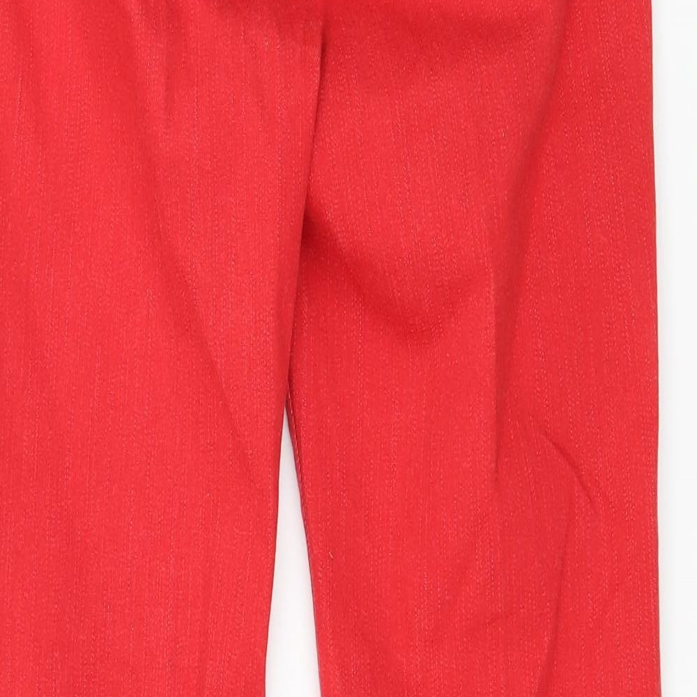 Damart Womens Red  Denim Straight Jeans Size 10 L26 in
