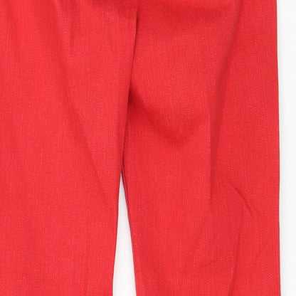 Damart Womens Red  Denim Straight Jeans Size 10 L26 in