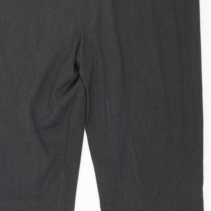 Womens UK Size 14 Marks and Spencer Regular Fit  Grey Trousers