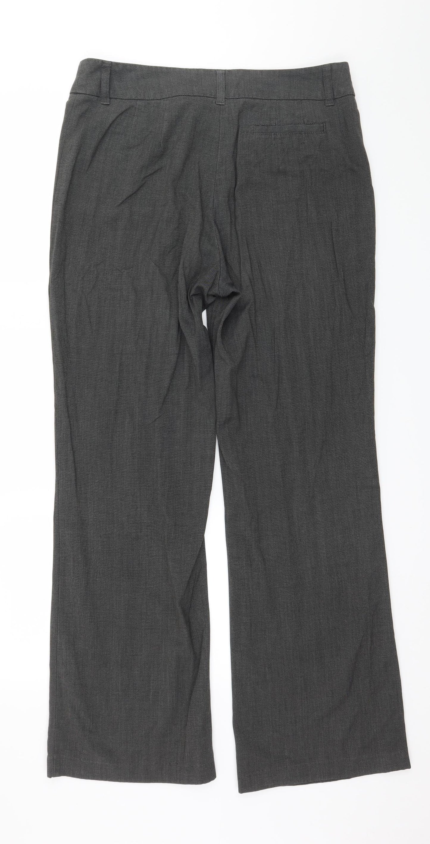 Womens UK Size 14 Marks and Spencer Regular Fit  Grey Trousers