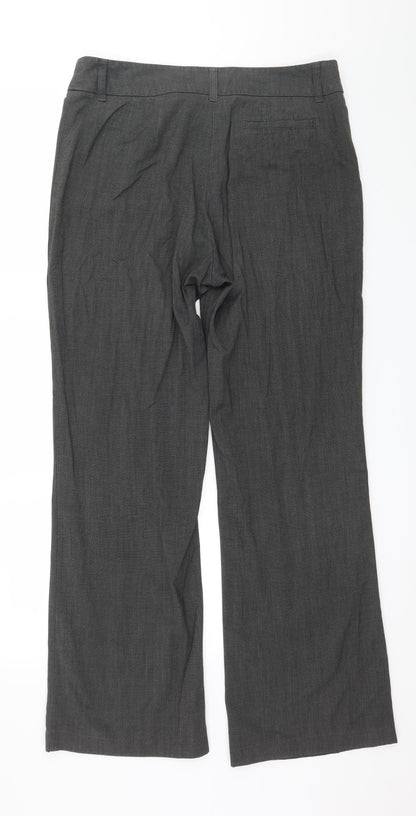 Womens UK Size 14 Marks and Spencer Regular Fit  Grey Trousers