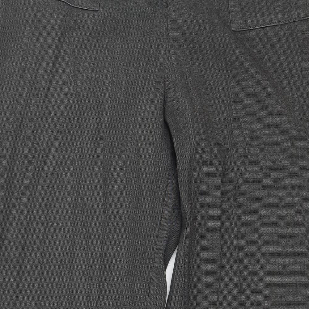 Womens UK Size 14 Marks and Spencer Regular Fit  Grey Trousers