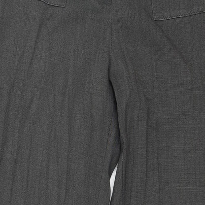 Womens UK Size 14 Marks and Spencer Regular Fit  Grey Trousers
