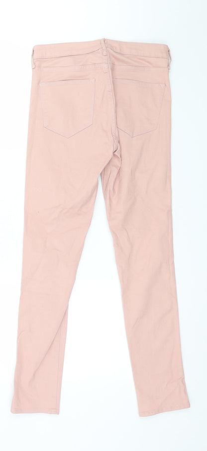 Womens UK Size 27 in H&M Regular Fit Skinny Pink Jeans