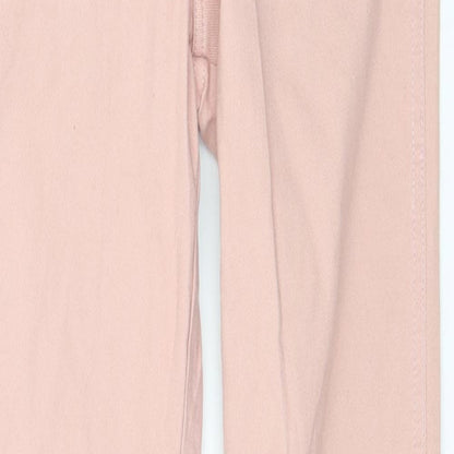 Womens UK Size 27 in H&M Regular Fit Skinny Pink Jeans