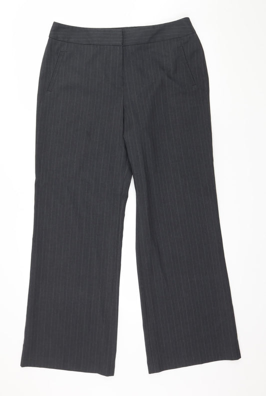 Womens UK Size 14 Marks and Spencer Regular Fit  Grey Trousers