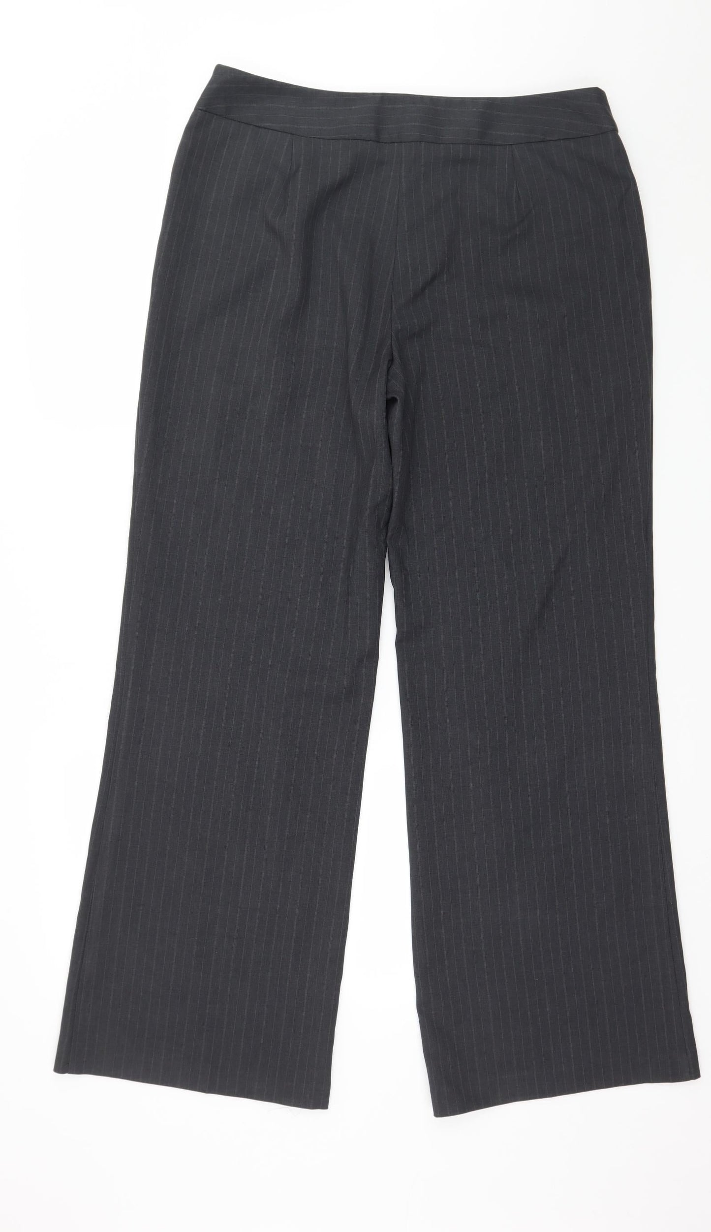 Womens UK Size 14 Marks and Spencer Regular Fit  Grey Trousers