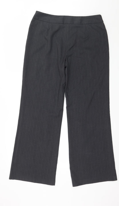 Womens UK Size 14 Marks and Spencer Regular Fit  Grey Trousers