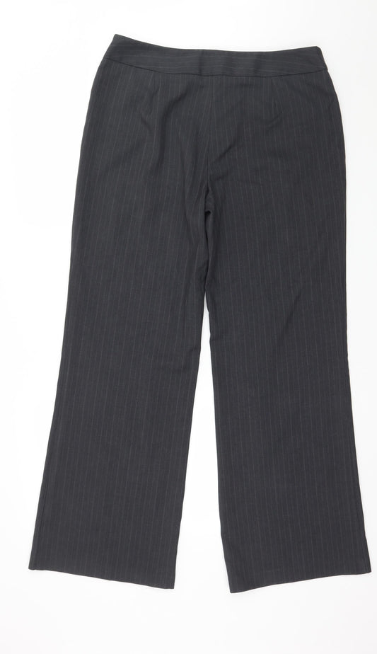 Womens UK Size 14 Marks and Spencer Regular Fit  Grey Trousers