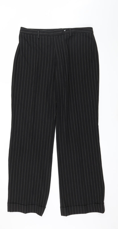 Womens UK Size 34 in Preworn Regular Fit  Black Trousers