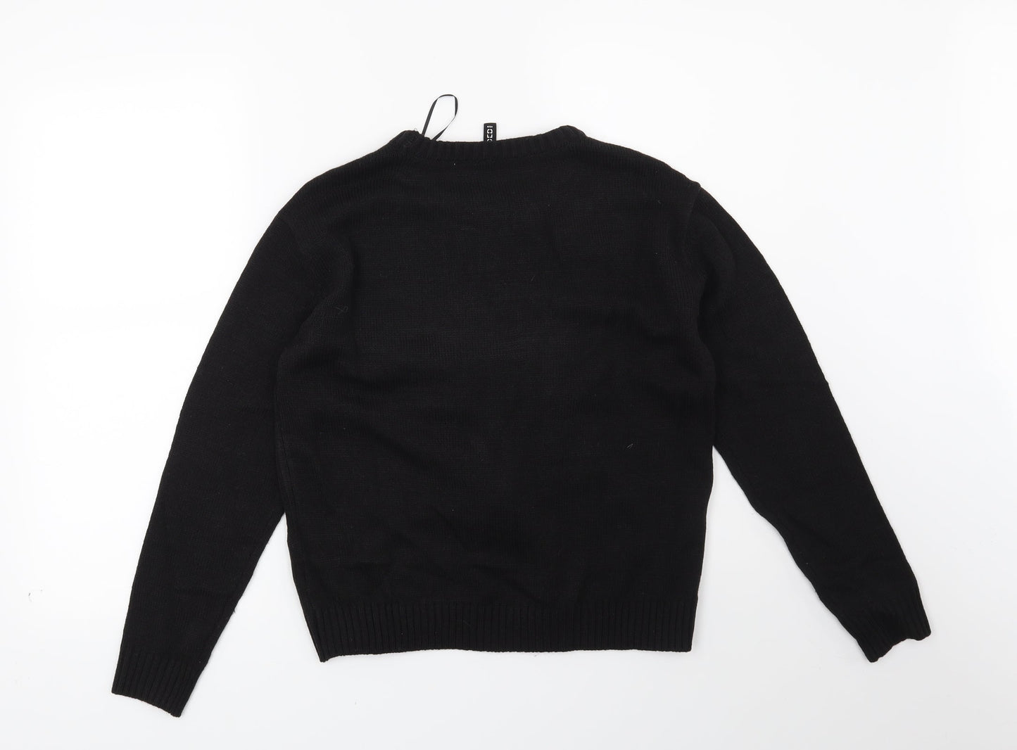 H&M Womens Black   Pullover Jumper Size XS  - Make it Reindeer!