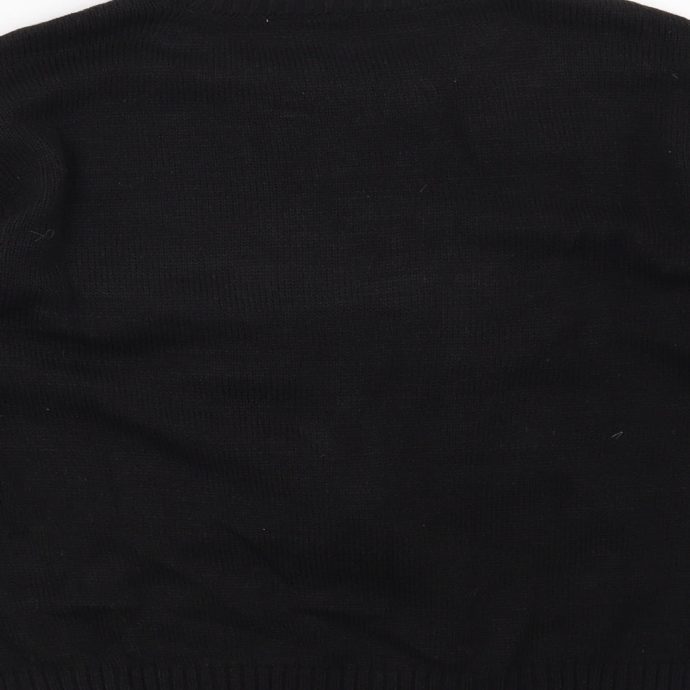 H&M Womens Black   Pullover Jumper Size XS  - Make it Reindeer!