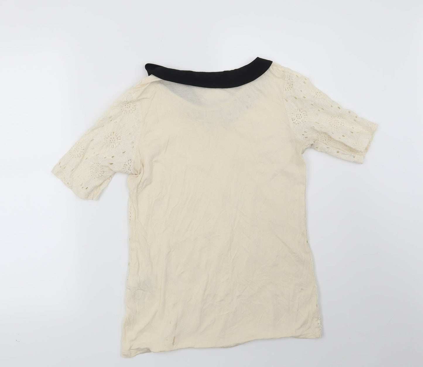 Womens UK Size 8 NEXT Beige Basic Blouse