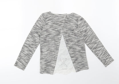 F&F Girls Grey   Pullover Jumper Size 8-9 Years