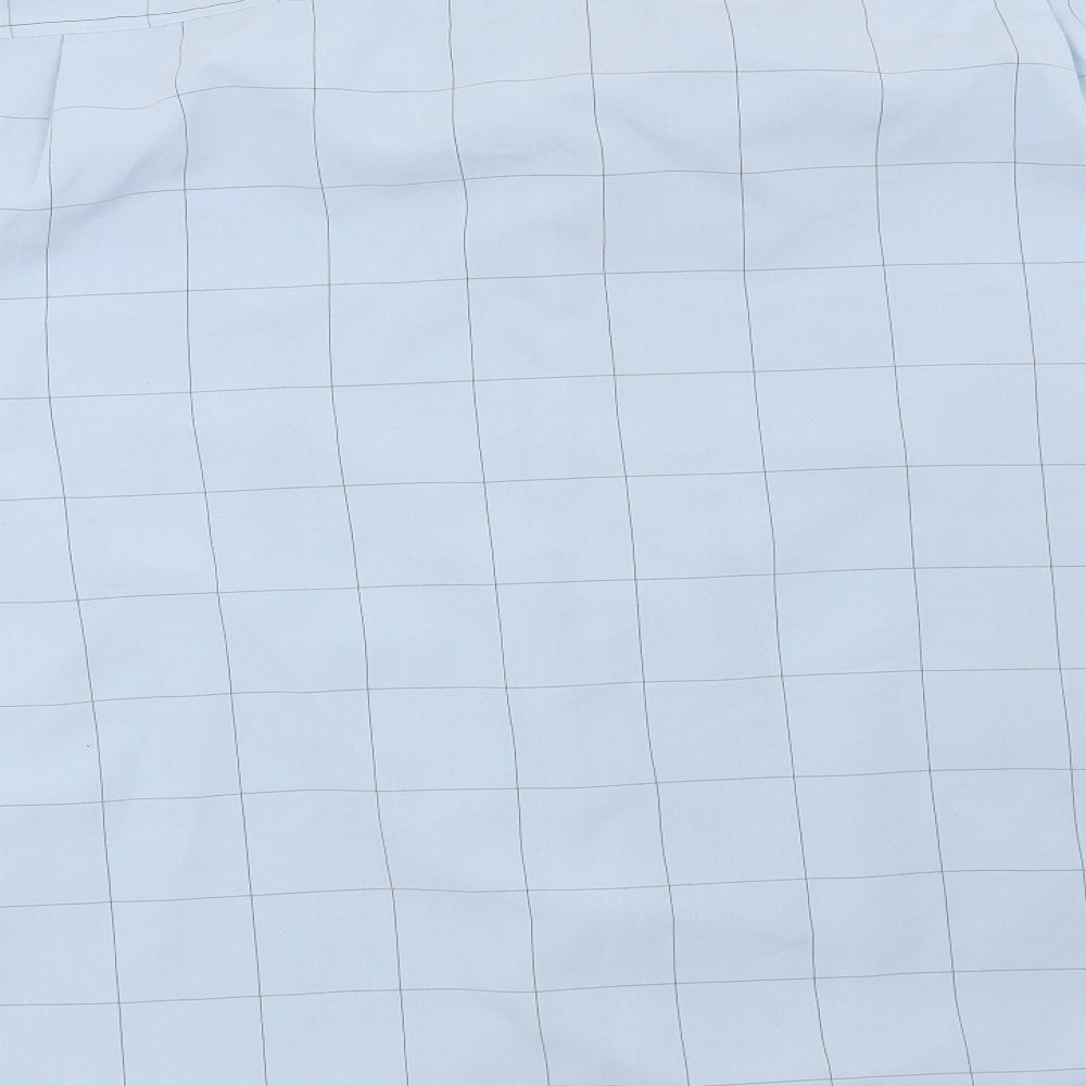 West rock Mens Blue Check   Button-Up Size XL