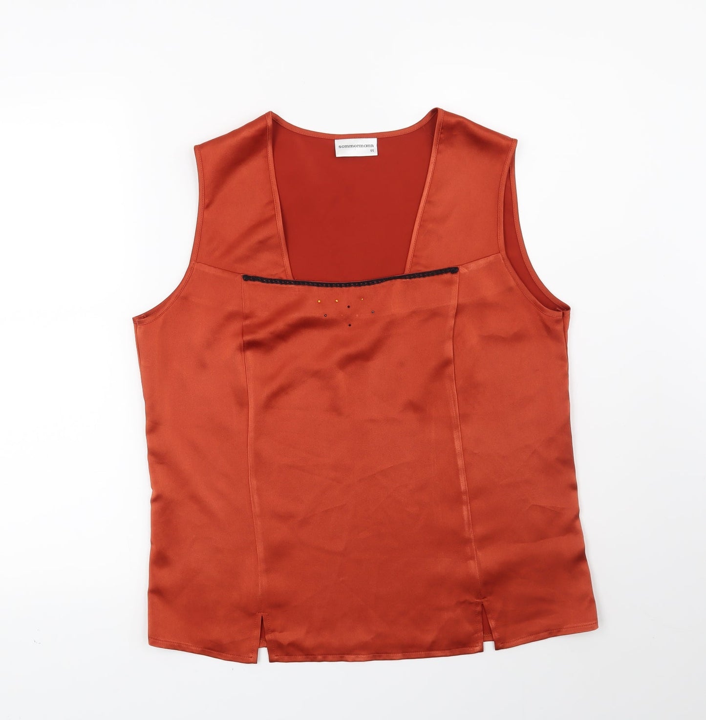 Womens UK Size 16 Sommermann Orange Basic Blouse