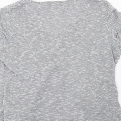 Per Una Womens Grey Striped  Basic T-Shirt Size 14