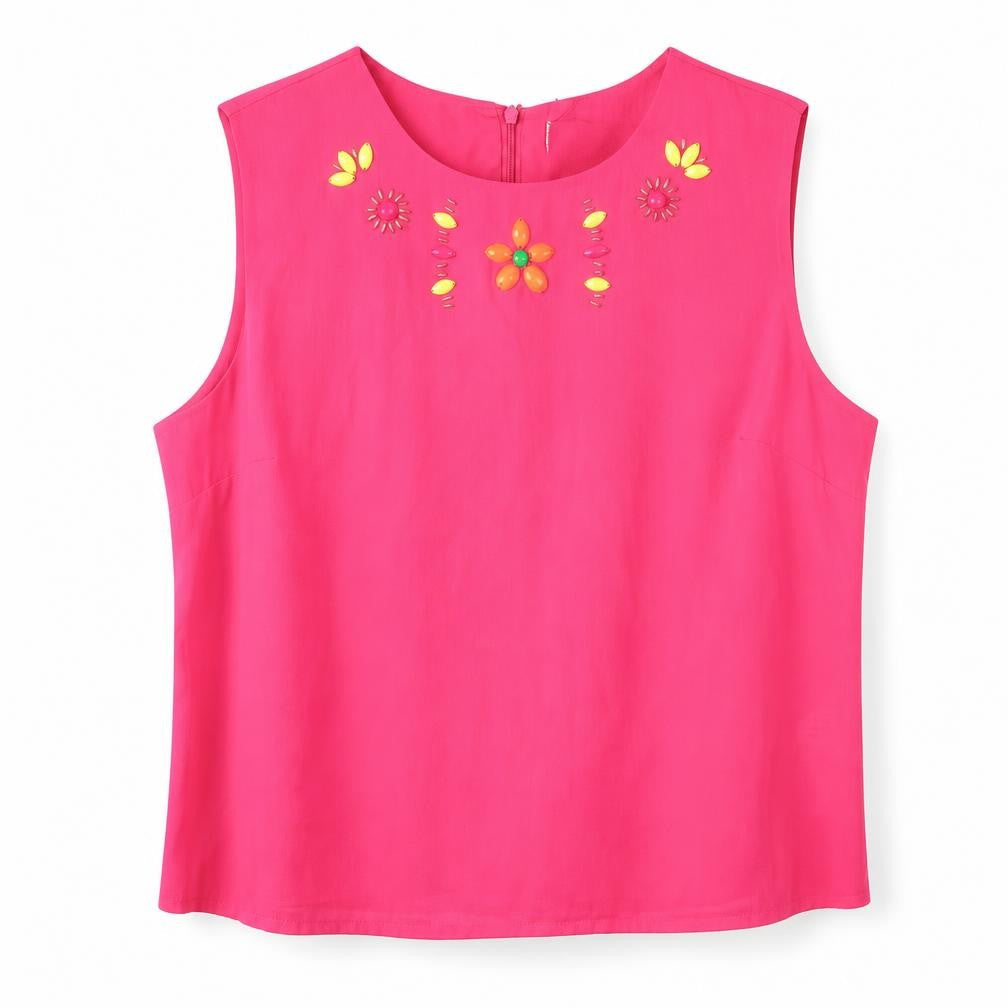Cameo Rose Womens Pink   Basic Blouse Size 14