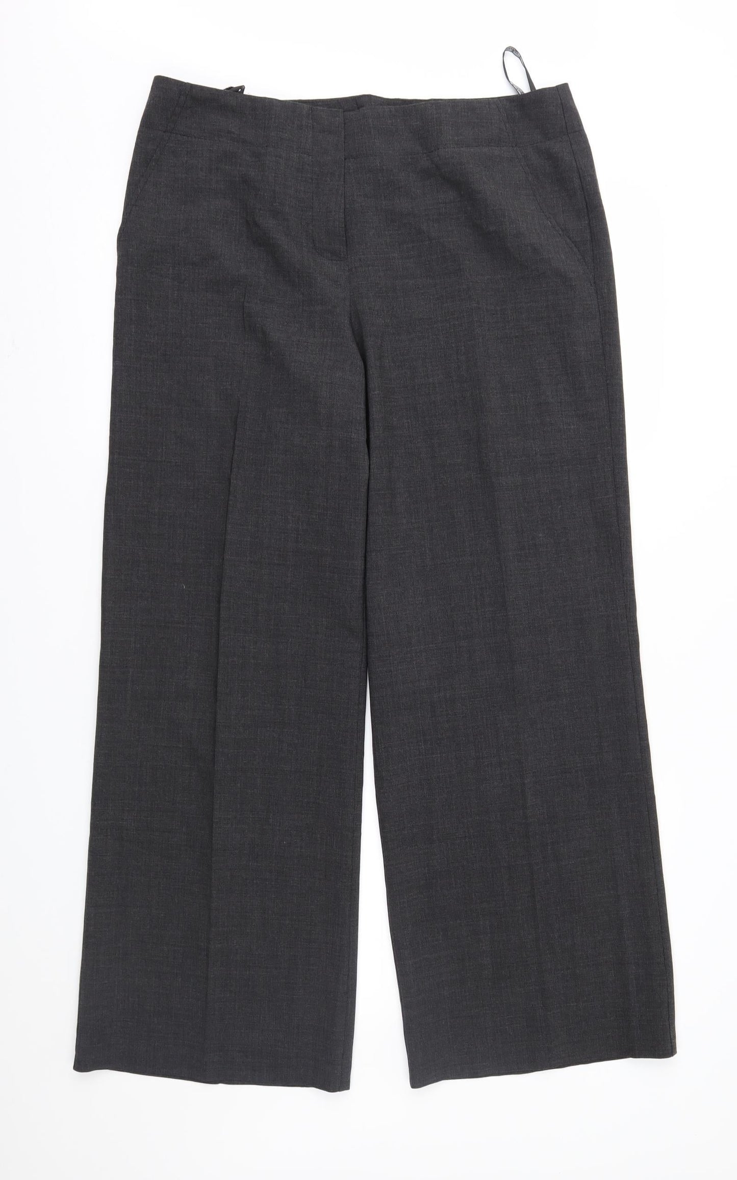 Womens UK Size 14 Marks and Spencer Regular Fit  Grey Trousers