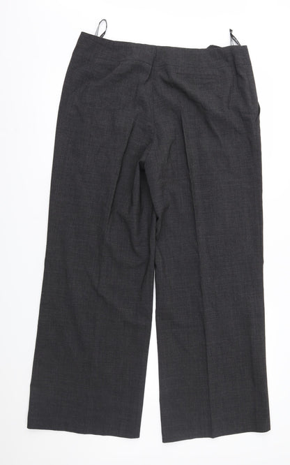 Womens UK Size 14 Marks and Spencer Regular Fit  Grey Trousers