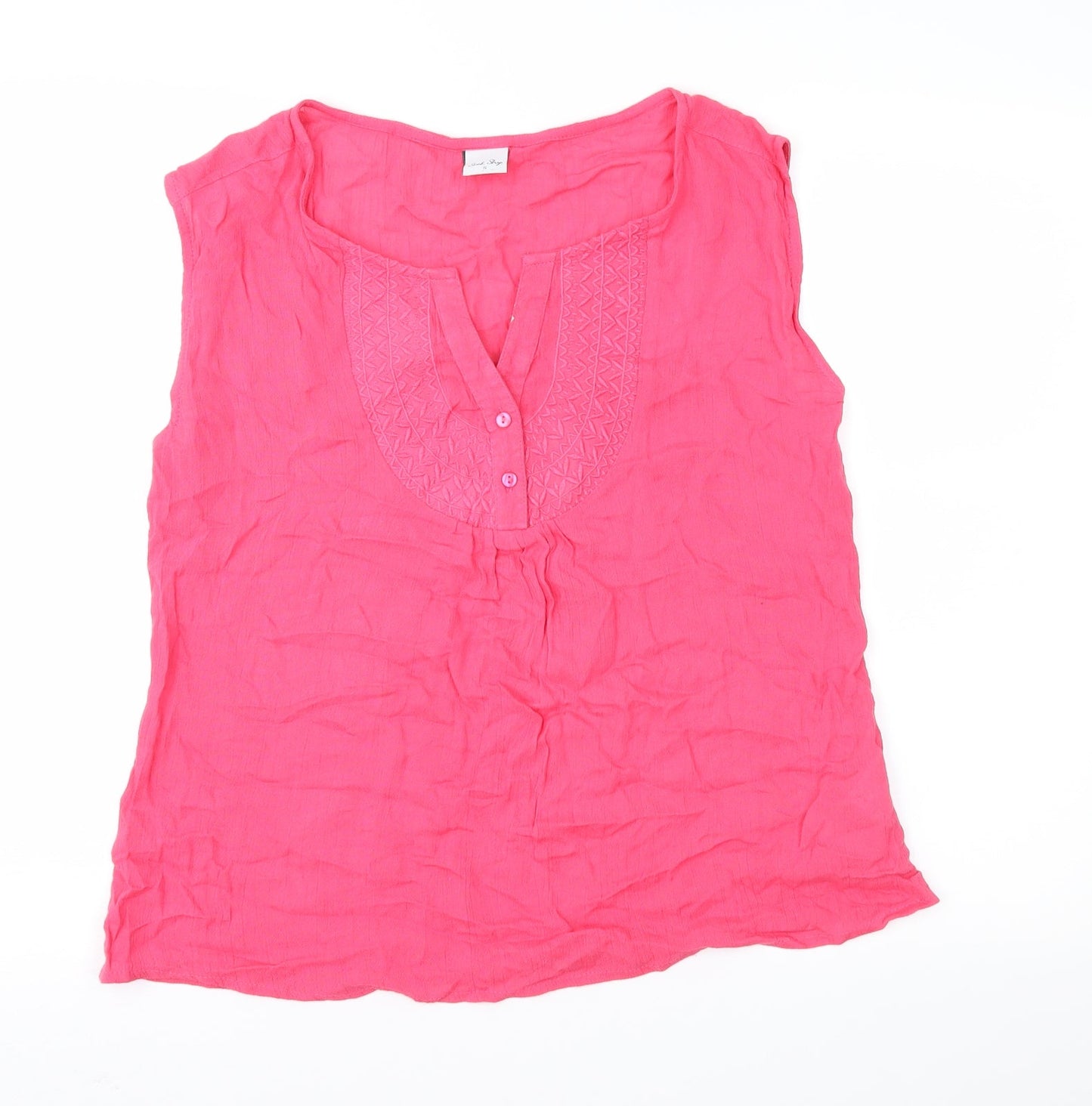 Stock Shop Womens Pink   Basic Blouse Size S