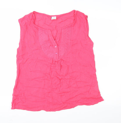 Stock Shop Womens Pink   Basic Blouse Size S