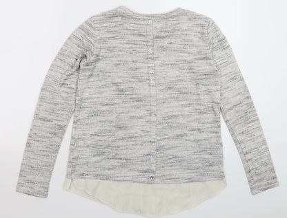 H&M Girls Grey  Knit Pullover Jumper Size 13-14 Years