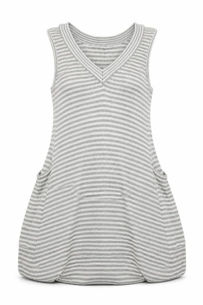 Influence Womens Grey Striped Knit Pullover Jumper Size S