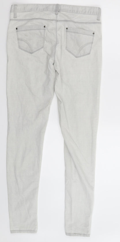 Denim Co Womens Grey  Denim Jegging Jeans Size 12 L30 in