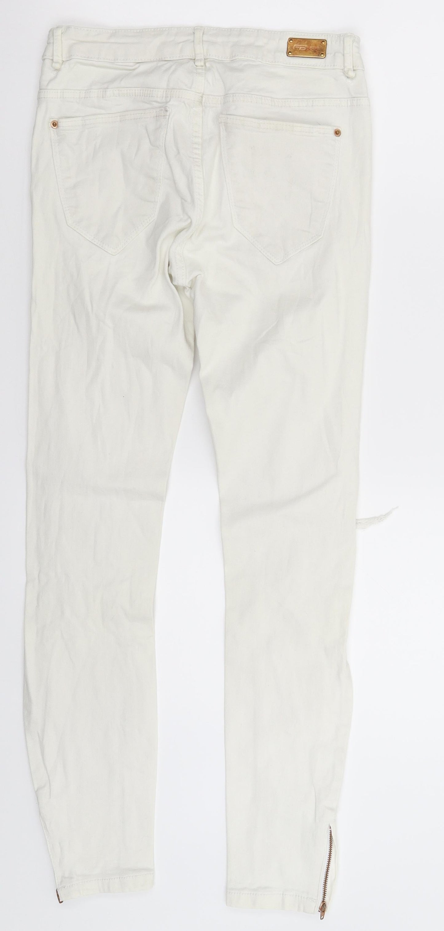 Womens UK Size 26 in FB Sister Extra-Slim Fit Skinny White Jeans