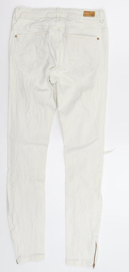Womens UK Size 26 in FB Sister Extra-Slim Fit Skinny White Jeans