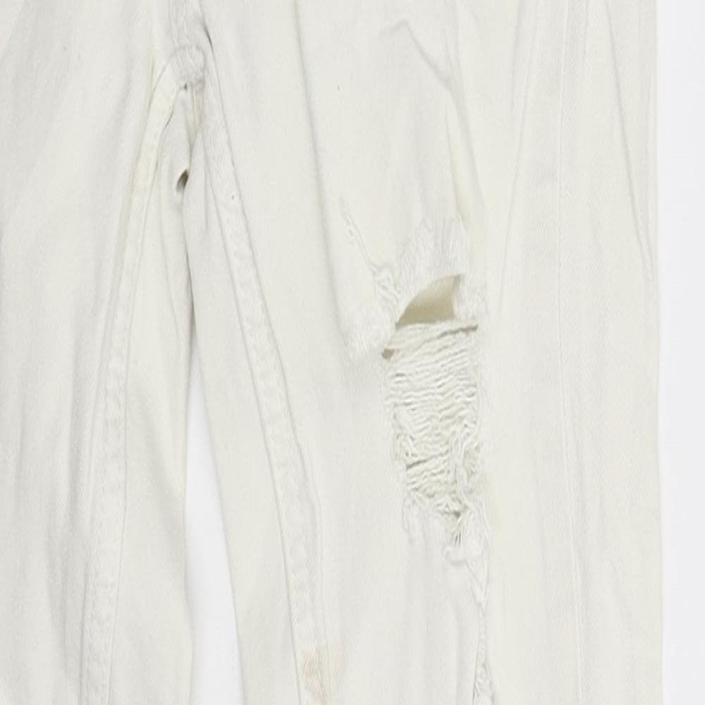 Womens UK Size 26 in FB Sister Extra-Slim Fit Skinny White Jeans
