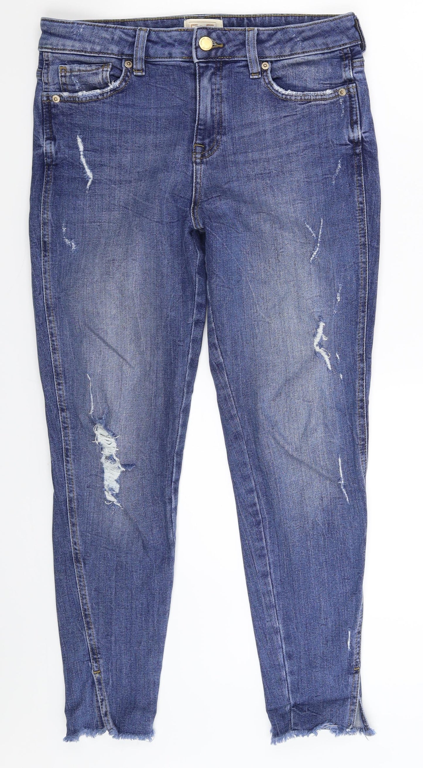 F&F Womens Blue  Denim Jegging Jeans Size 30 in L26 in