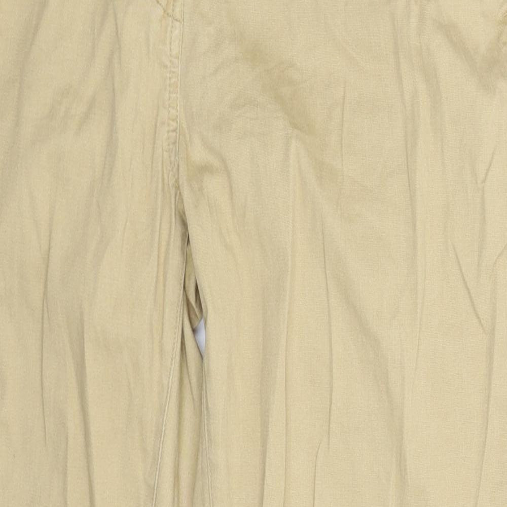 Womens UK Size 10 Peacocks Extra-Slim Fit Chino Beige Trousers