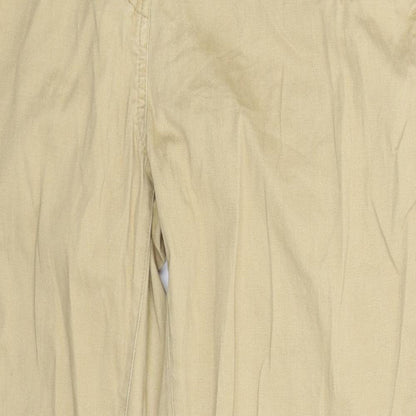 Womens UK Size 10 Peacocks Extra-Slim Fit Chino Beige Trousers
