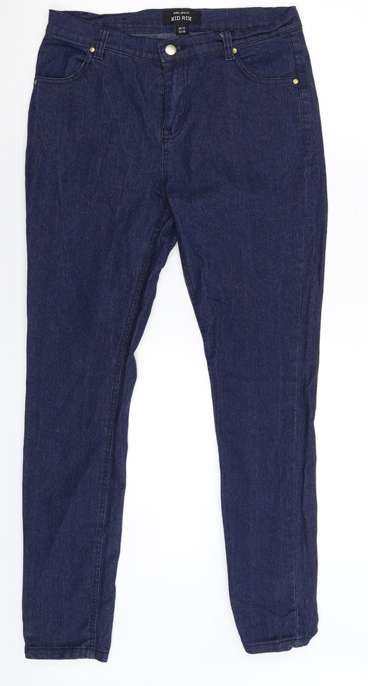 Select Womens Blue  Denim Skinny Jeans Size 12 L28 in