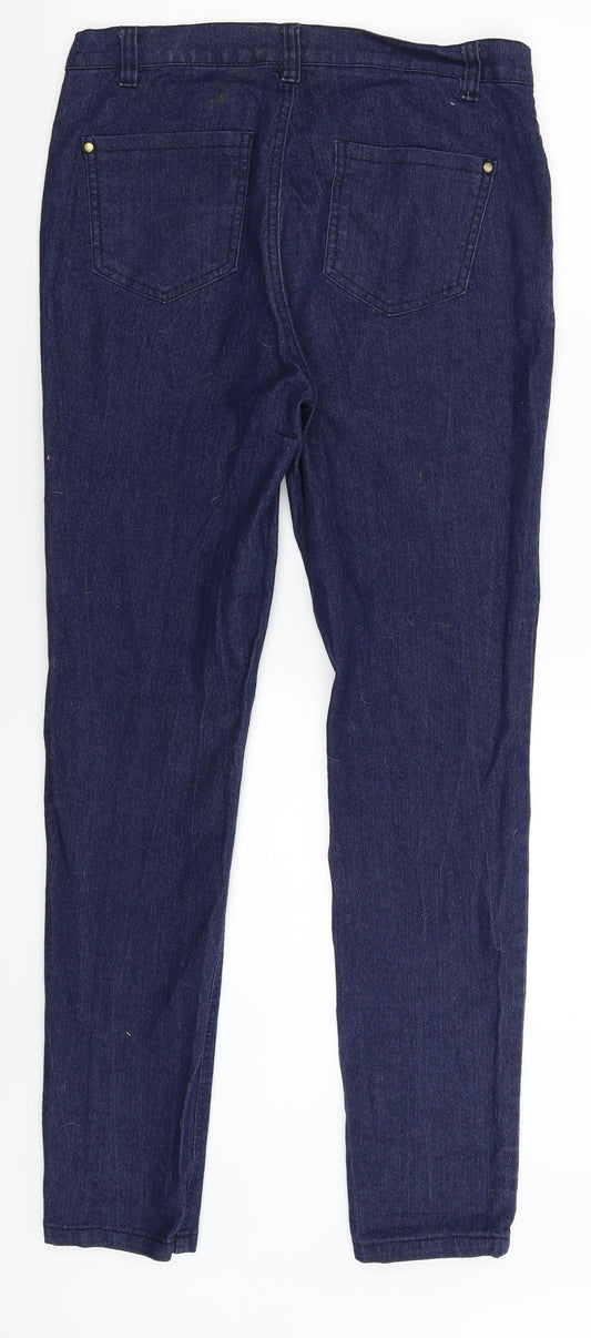 Select Womens Blue  Denim Skinny Jeans Size 12 L28 in