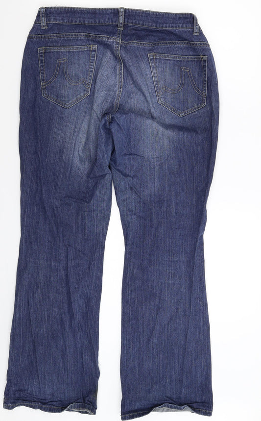 mamas & papas Womens Blue  Denim Bootcut Jeans Size 12 L30 in