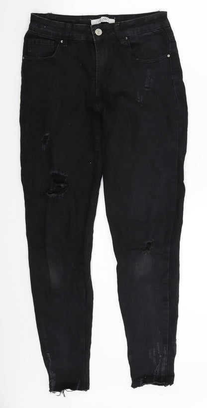 See See Womens Black  Denim Skinny Jeans Size 10 L28 in
