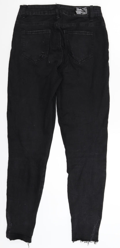 See See Womens Black  Denim Skinny Jeans Size 10 L28 in