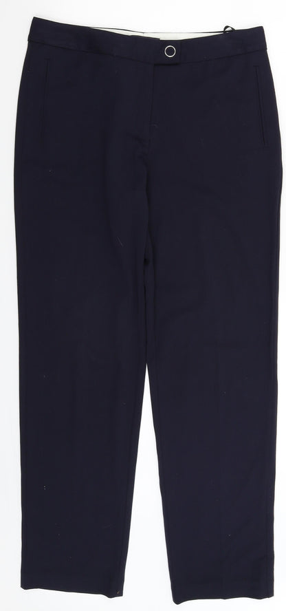 Womens UK Size 10 Marks and Spencer Regular Fit  Blue Trousers