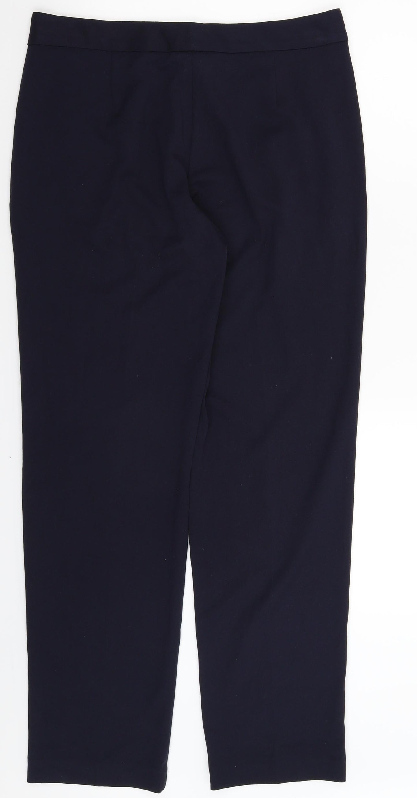 Womens UK Size 10 Marks and Spencer Regular Fit  Blue Trousers