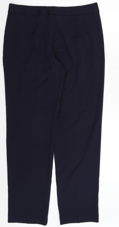 Womens UK Size 10 Marks and Spencer Regular Fit  Blue Trousers