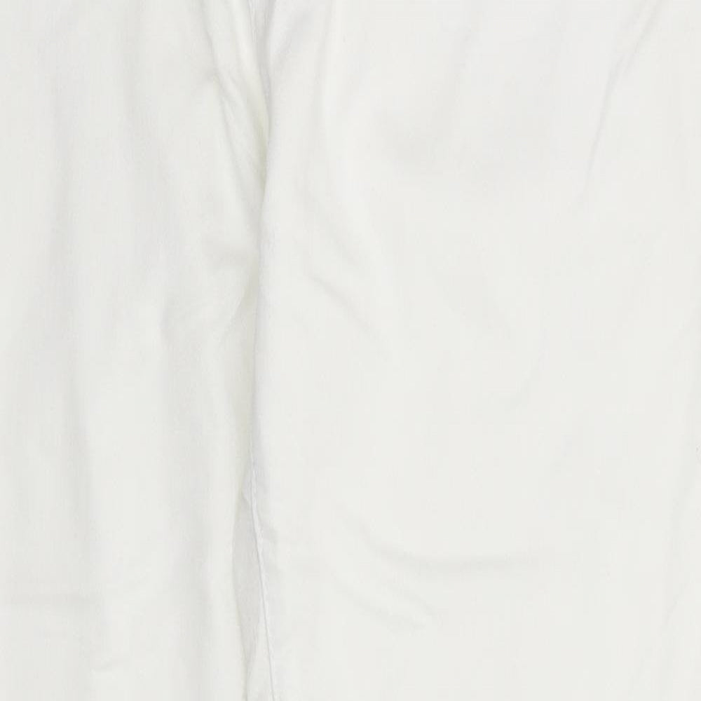 Best Fashion Womens White  Denim Straight Jeans Size 34 in L32 in