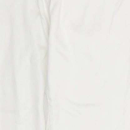 Best Fashion Womens White  Denim Straight Jeans Size 34 in L32 in
