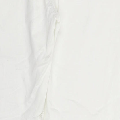 Best Fashion Womens White  Denim Straight Jeans Size 34 in L32 in