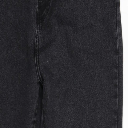 Boohoo Womens Black  Denim Skinny Jeans Size 10 L26 in