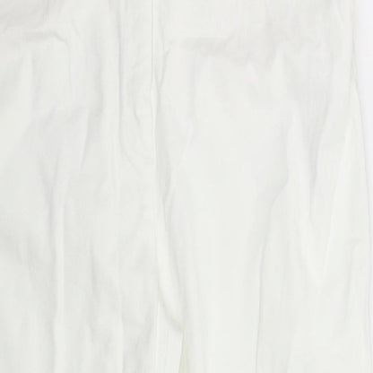 Bonmarché Womens White  Denim Cropped Jeans Size 14 L21 in