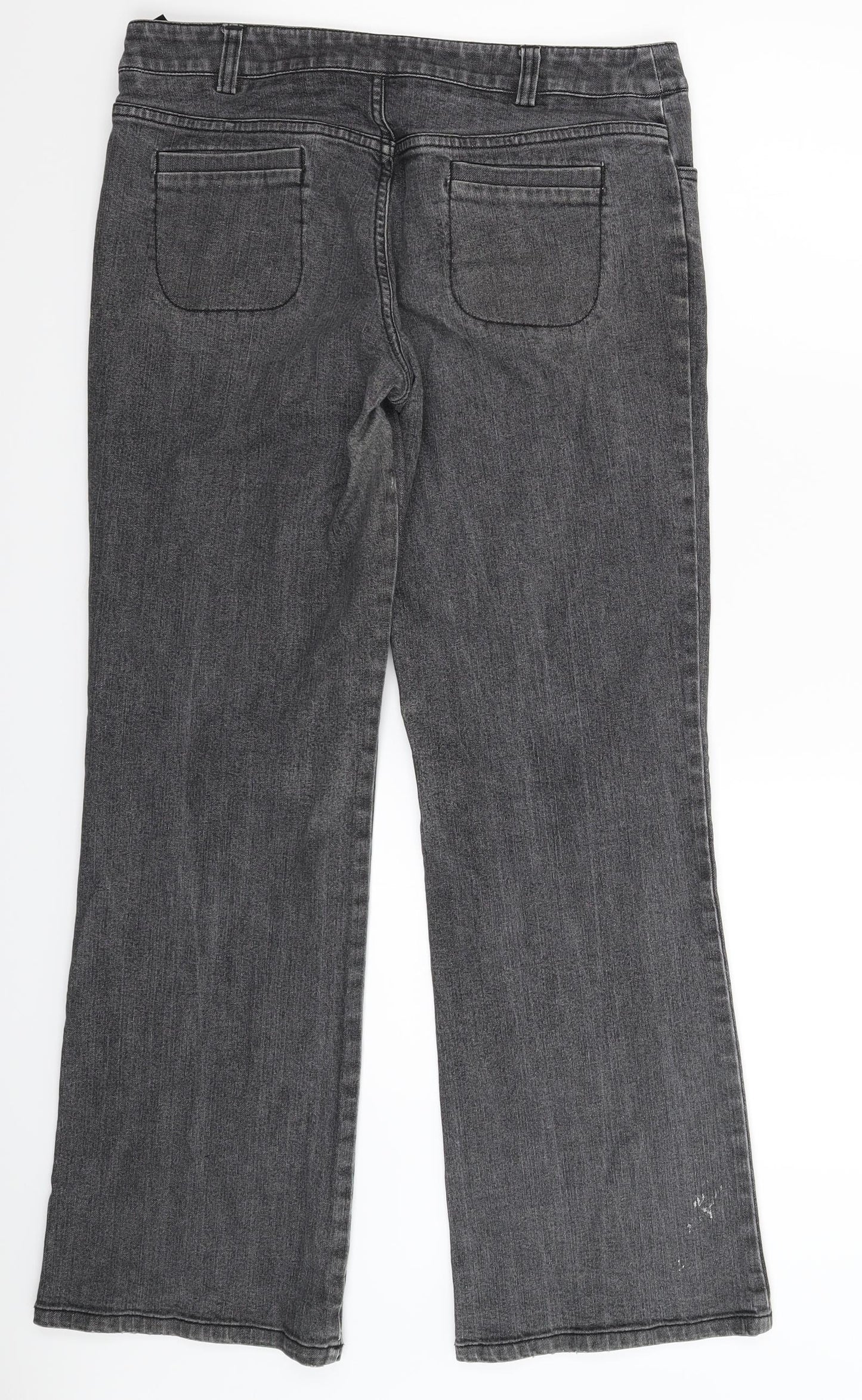 Womens UK Size 31 in Marks and Spencer Regular Fit Bootcut Black Jeans
