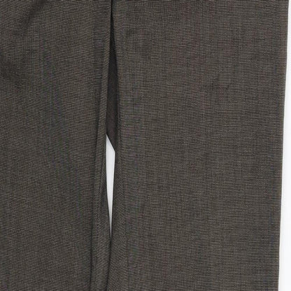 Womens UK Size 8 Preworn Slim Fit Dress Pants Grey Trousers